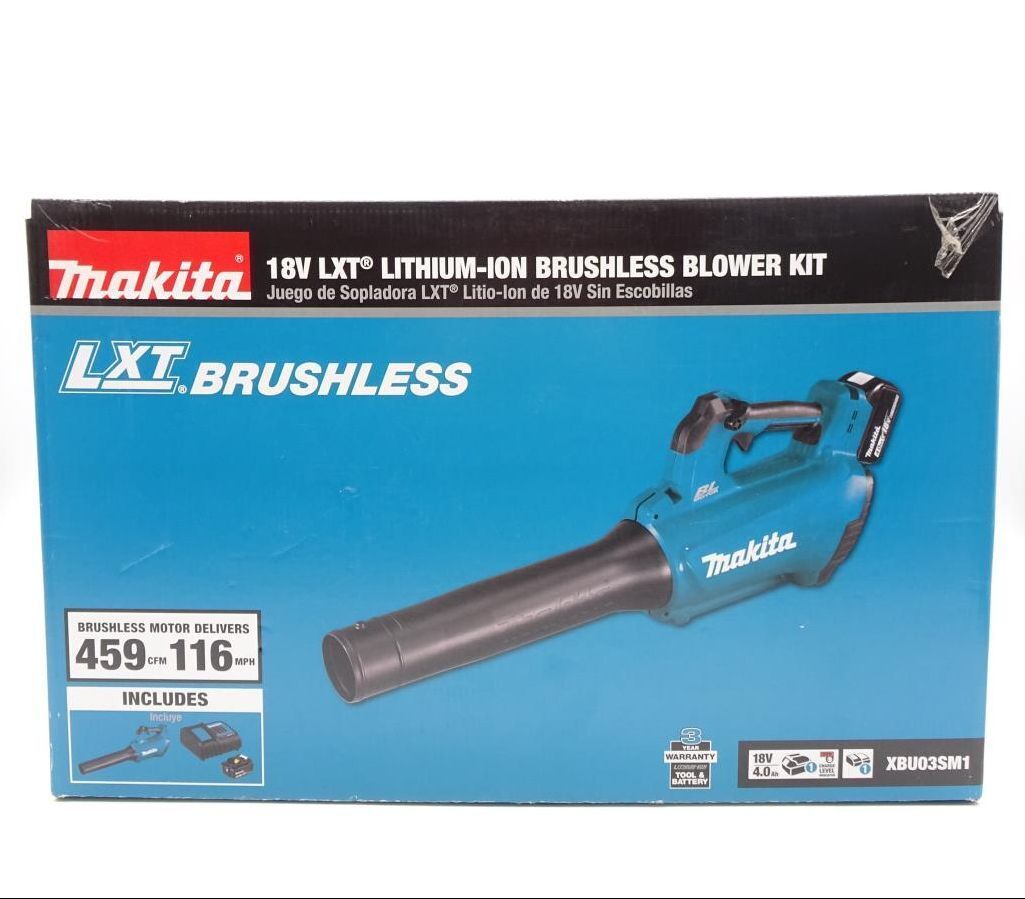Kit de soplador inalámbrico sin escobillas azul Makita Kit de soplador inalámbrico sin escobillas azul Makita